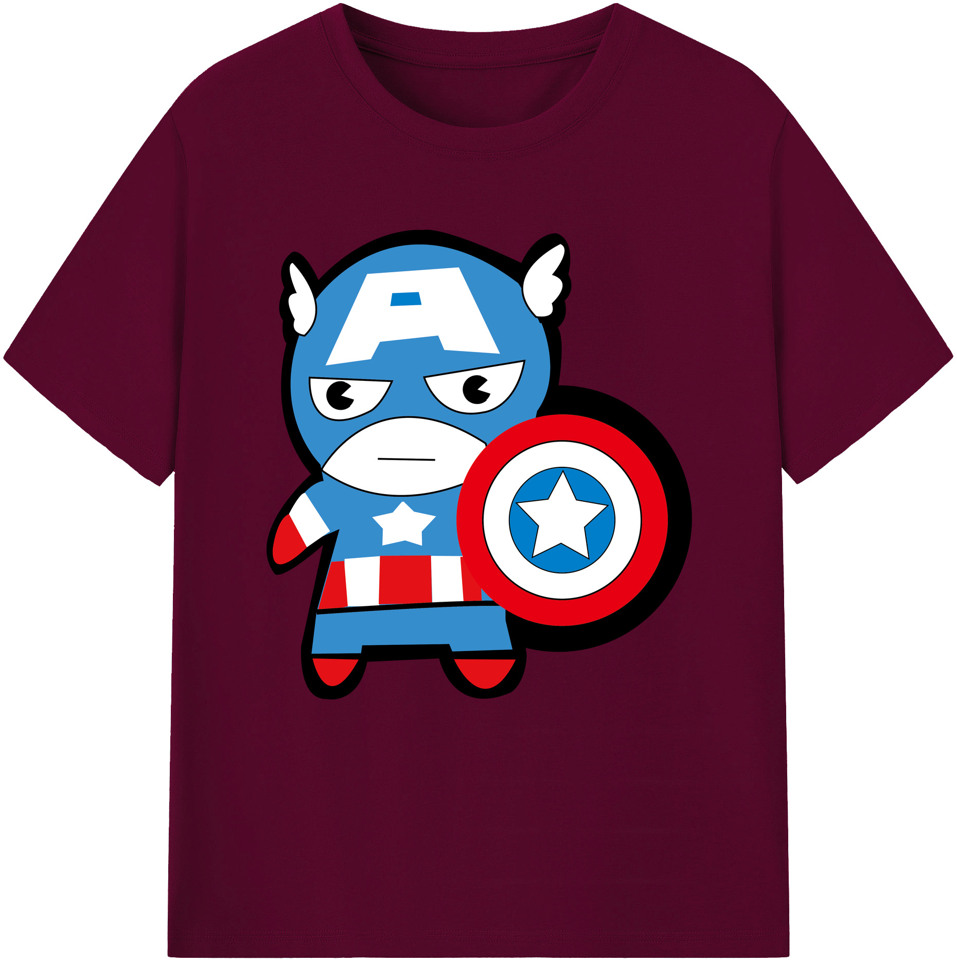 （画像用） アベンジャーズ The Avengers レディースカジュアルプリントTシャツ（綿100％）